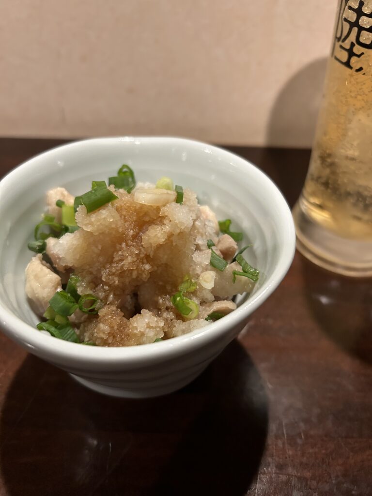 鶏皮ポン酢